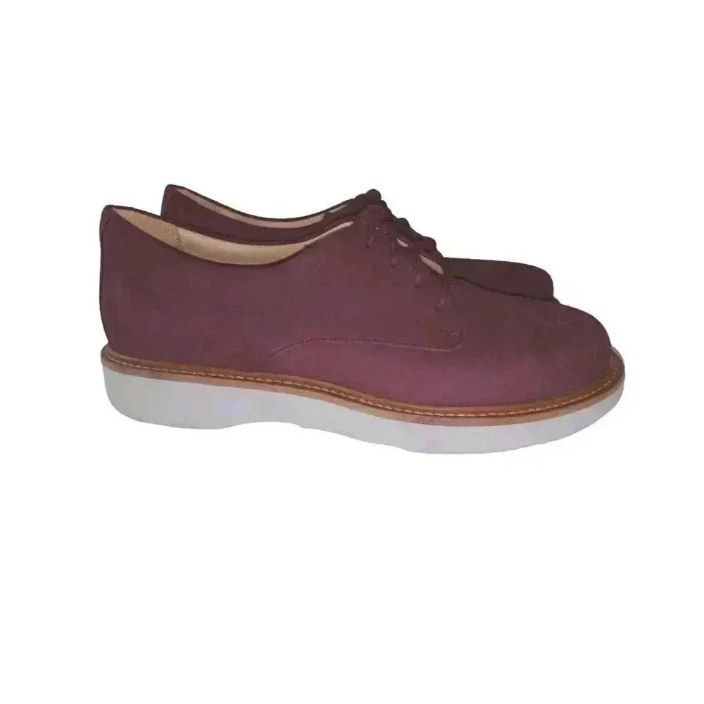 Samuel Hubbard Mens Shoes 7 Casual Lace Up Burgundy Leather Oxford 4216